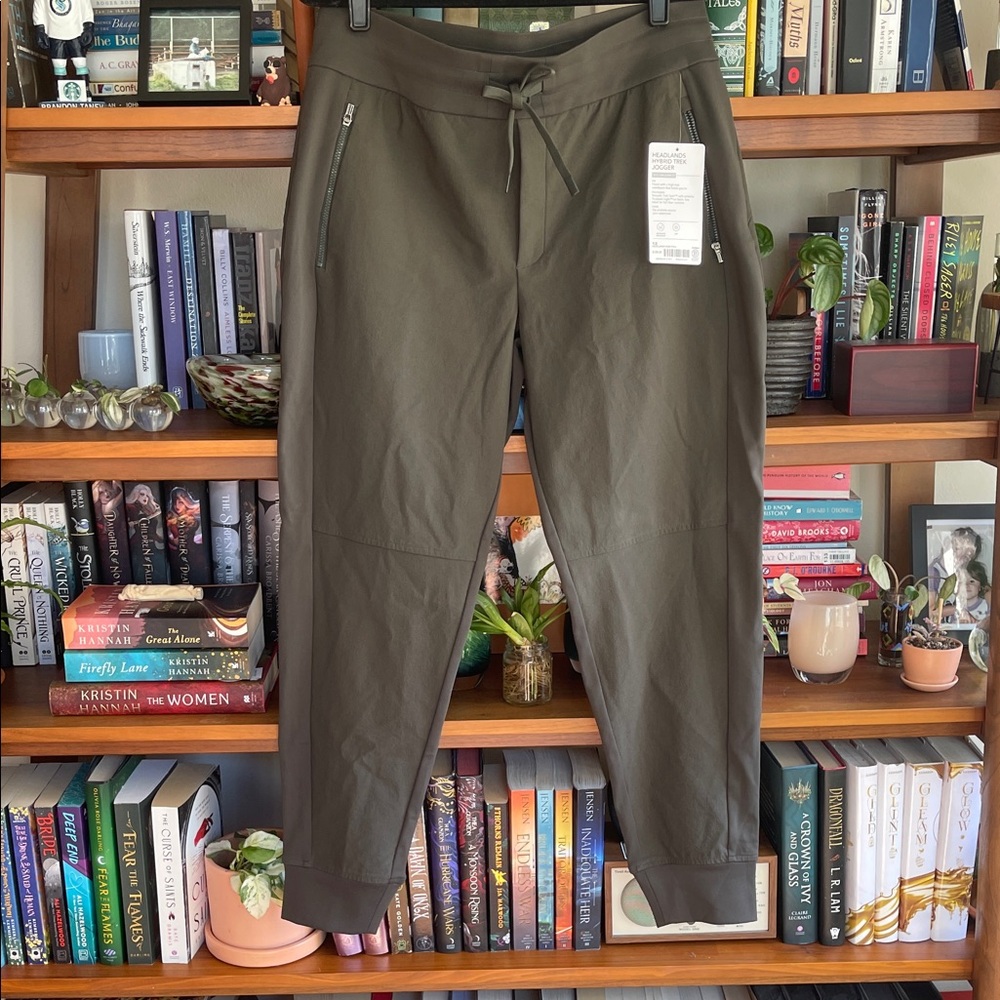 Athleta Olive Track Pants